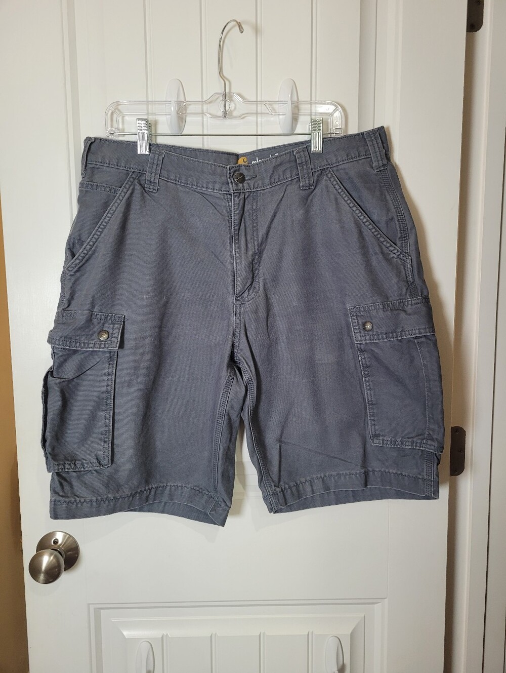 Carhartt Men's Cargo Shorts - Gray. Size 36